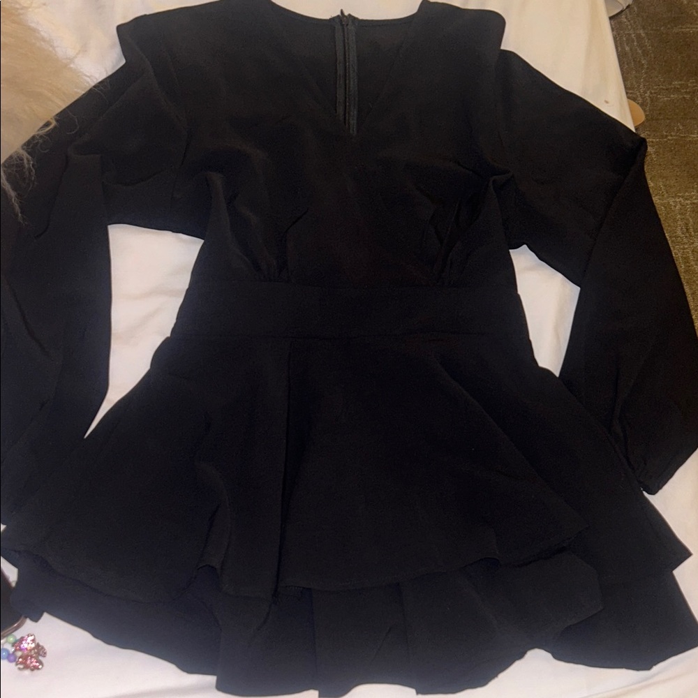 Nordstrom Black Long Sleeve Dress